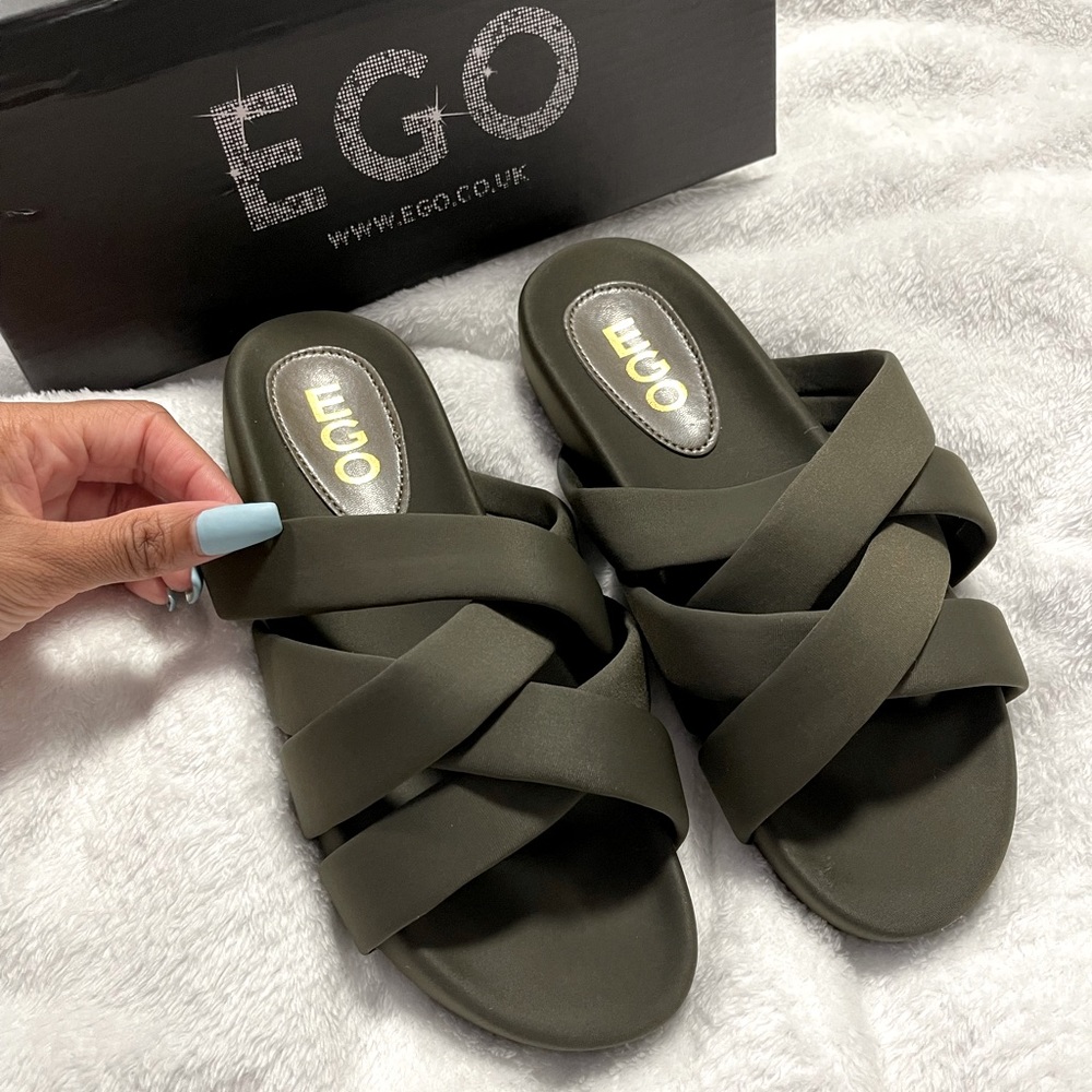 Brand new Khaki sandals